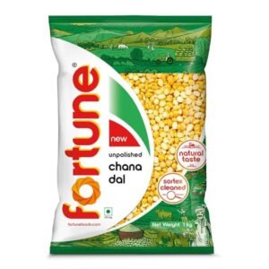Fortune Chana Dal — Unpolished, Sortex-Cleaned (1 kg)