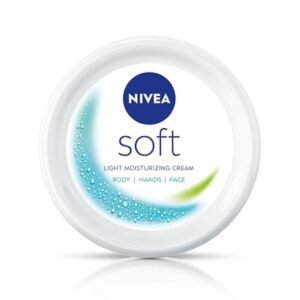NIVEA Soft Light Moisturiser for Face, Hand & Body — Instant Hydration, Non-Greasy, Vitamin E & Jojoba Oil (50 ml)